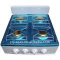4 burner gas cooker with stainless steel cookertop stove use LPG gas